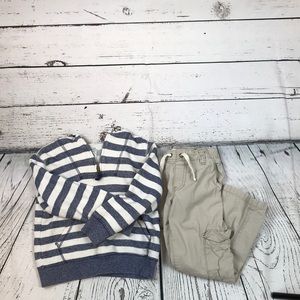 Boys Old Navy sweater and khakis outfit set